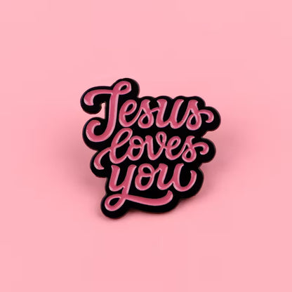Jesus Loves You Pin – Goudkleurige Hart Pin met Kruis | Draag Gods Liefde Elke Dag