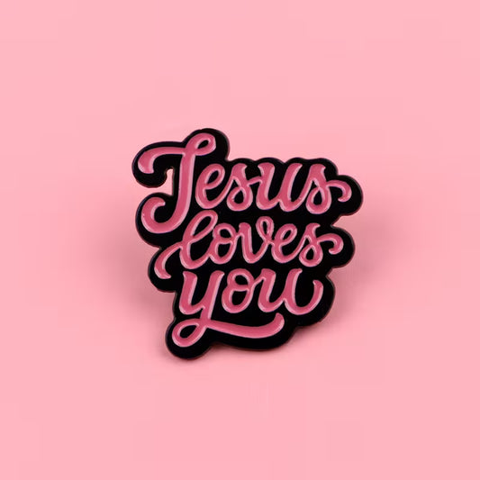 Jesus Loves You Pin – Goudkleurige Hart Pin met Kruis | Draag Gods Liefde Elke Dag