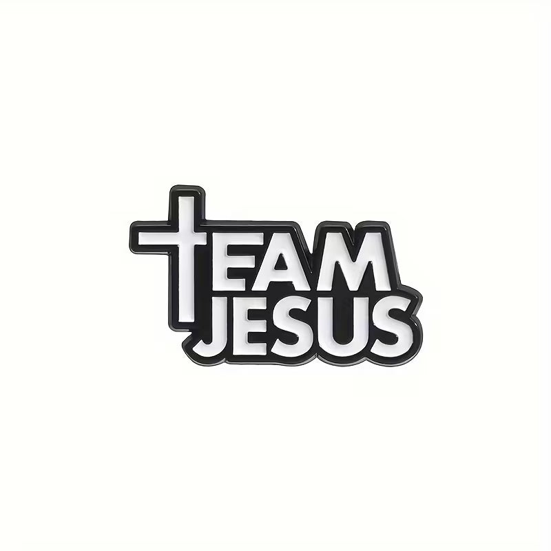 Team Jesus Pin – Christelijke Badge met Statement | Draag Jouw Geloof met Trots