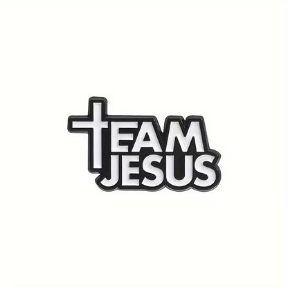 Team Jesus Pin – Christelijke Badge met Statement | Draag Jouw Geloof met Trots