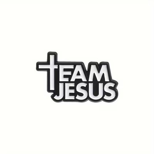 Team Jesus Pin – Christelijke Badge met Statement | Draag Jouw Geloof met Trots