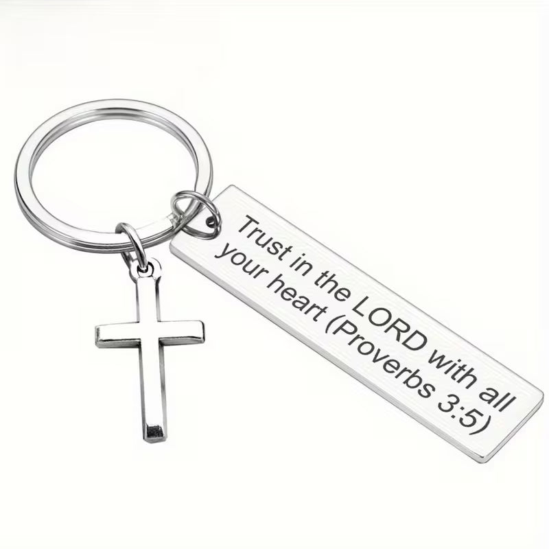 Christelijke Sleutelhanger met Tekst – Keuze uit Verschillende Bemoedigende Quotes | Draag Gods Woord Altijd bij je