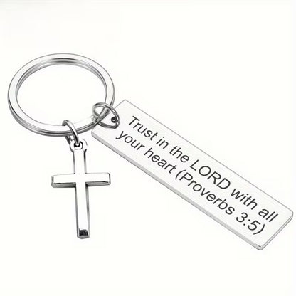 Christelijke Sleutelhanger met Tekst – Keuze uit Verschillende Bemoedigende Quotes | Draag Gods Woord Altijd bij je