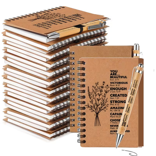 Bijbel Notebook met Pen – Christelijk Notitieboek met Schrifttekst | Perfect voor Bijbelstudie &amp; Dagelijkse Reflectie