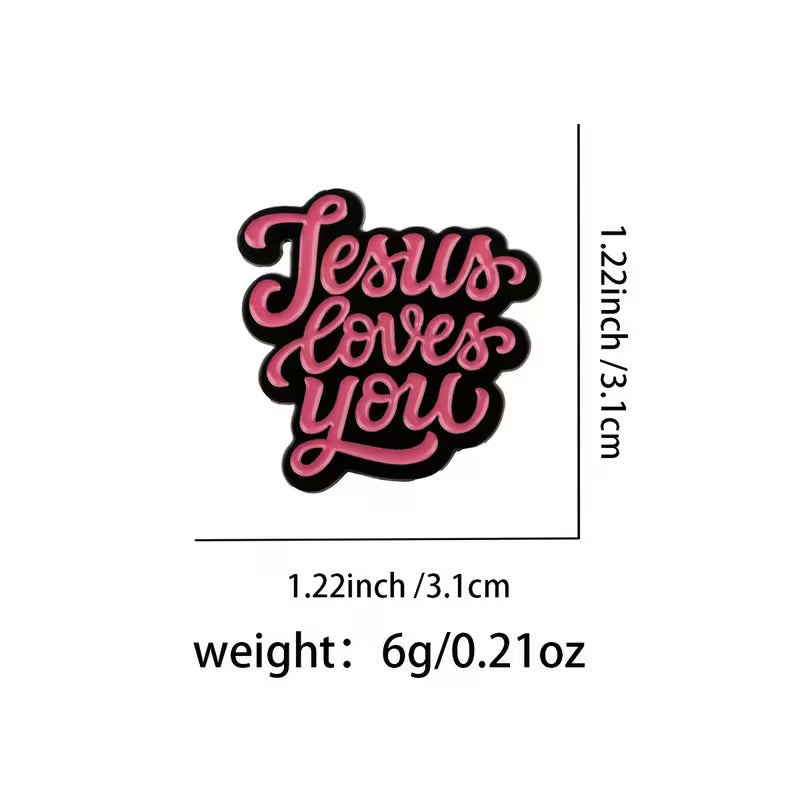 Jesus Loves You Pin – Goudkleurige Hart Pin met Kruis | Draag Gods Liefde Elke Dag