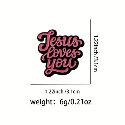 Jesus Loves You Pin – Goudkleurige Hart Pin met Kruis | Draag Gods Liefde Elke Dag