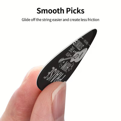 Christelijke Gitaar Plectrum Set (4 Stuks) – Inspirerende Gitaar Picks met Geloofsteksten