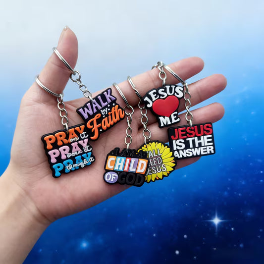 Cartoon Sleutelhanger – Keuze uit 15 Verschillende Designs | Vrolijk Christelijk Cadeautje voor Kinderen &amp; Jongeren